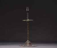 Bougeoir en bronze d'époque XVIème, Flandre.