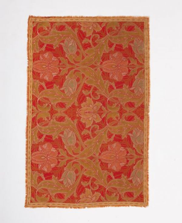 Very fine specimen of English Art Nouveau fabrics, Arts and Craft work, c.1890.