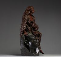 Gaston VEUVENOT LEROUX (1854-1942) ‘Aïda’ Large bronze sculpture with multiple patinas, signed on the base.