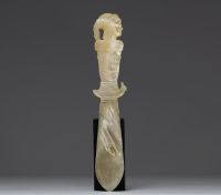 Carved mother-of-pearl paper-knife, Palais Royal, France, 19th century.