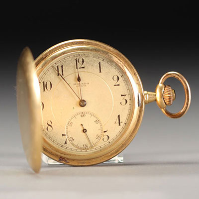 Montre de gousset en or jaune 18K 750°/°°, poids brut 59.2 gr