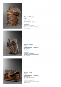 Collection of over 200 Central African baskets from the 19th and 20th centuries - Collection of Mr Christian Borzykowski.