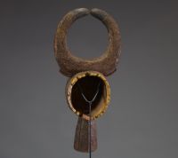 Afrique - Masque Nunuma / Nuna en bois sculpté, Burkina Faso, début XXème.