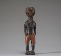 Afrique - Statuette Ewe / Ashanti en bois polychrome, Ghana, début XXème.
