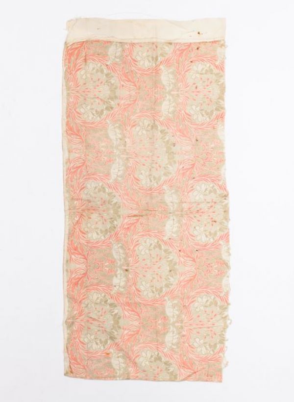 Sample of English art nouveau fabrics, Arts and Craft work, circa 1900.
