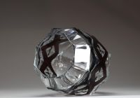 Val Saint Lambert - Grand vase Art Déco en cristal doublé, modèle Tripoli.