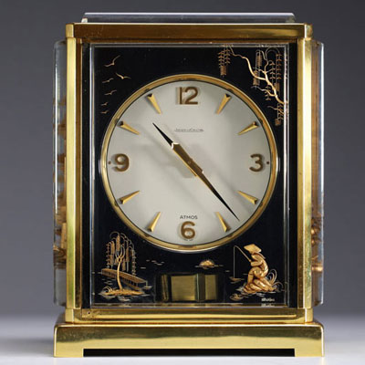 Jaeger LeCoultre - Atmos Marina calibre 526-5, ‘Plexi gravé’ model, circa 1965-70.