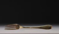 Ensemble de différents couverts en vermeil pour un poids total de 1250gr.