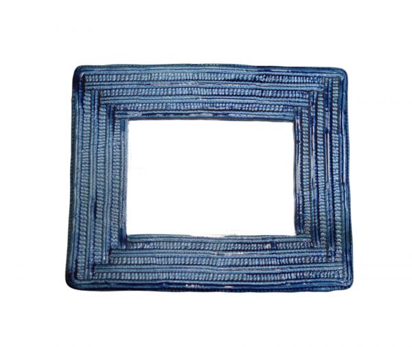Miroir en céramique Gros tilleul - France 1960
