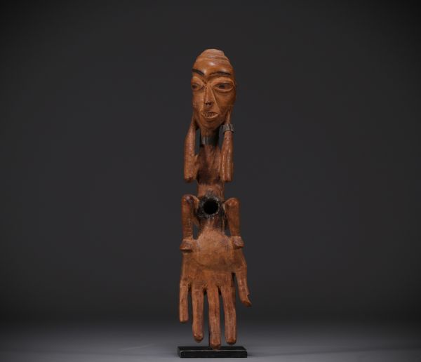 Luluwa  - Pipe de forme anthropomorphe - Rep.Dem.Congo