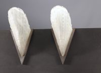 Jean GAUTHIER ( EJG) - Paire d'appliques Art Déco en verre stylisé.