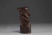 Papouasie Nouvelle Guinée - Mortier à bétel en bois sculpté, embouchure du fleuve Sépik.