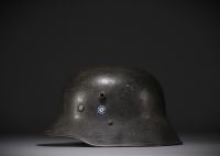 Casque allemand utilisé par la Chine pendant la coopération sino-allemande.