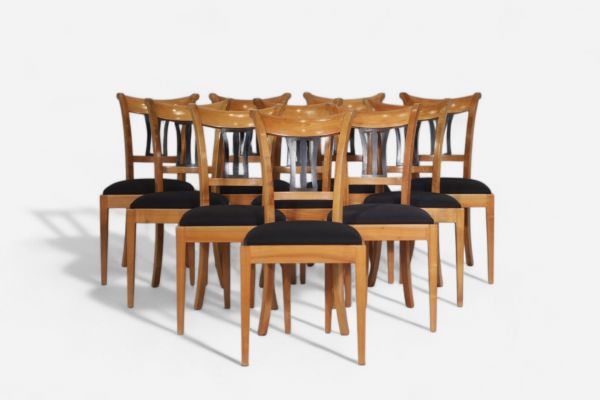 10 Chaises en cerisier
