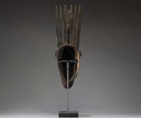 Afrique - Imposant masque « Ntomo » Bamana / Bamabara à 6 cornes, Mali, 1ère moitié XXème.