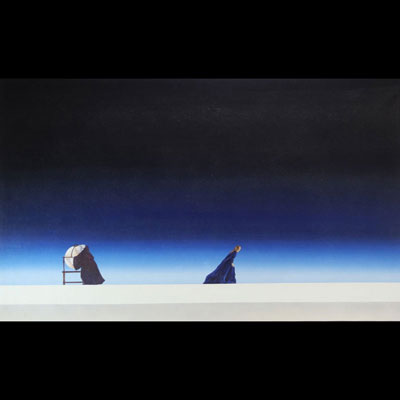 Pascal LECOCQ (1958- ) ‘Départ’ Large oil on canvas.