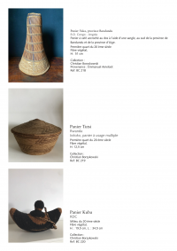 Collection of over 200 Central African baskets from the 19th and 20th centuries - Collection of Mr Christian Borzykowski.