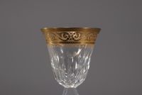 Cristallerie de Saint Louis, ensemble de six verres modèle 