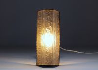 Desk lamp in sandblasted glass Art Deco.
