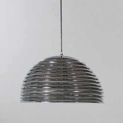Kazuo MOTOZAWA (1945- ) for Staff - Large chrome-plated metal ‘Saturne’ chandelier, 1972.