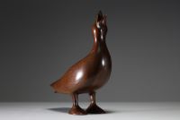 ‘Goose’ Teak sculpture, Scandinavian design, 20th century.