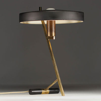 Louis KALFF (1897-1976) - Lampe de bureau modèle Z pour Philips, vers 1950.