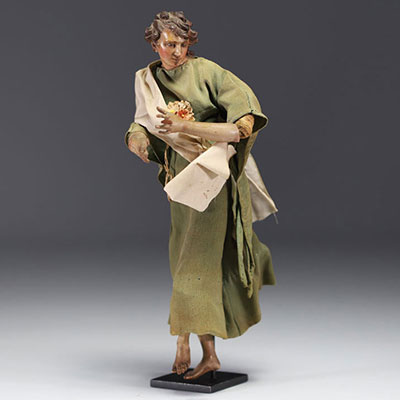 Salvatore Di FRANCO (attr. to) Neapolitan polychrome terracotta santon, 18th century.
