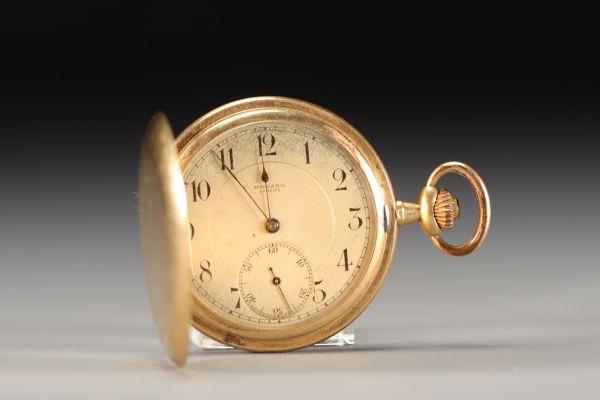 Pocket watch in 18K yellow gold 750°/°°, gross weight 59.2 gr