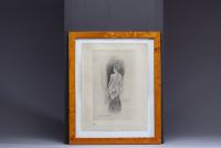 Félicien ROPS (1833-1898) Deux gravures tirées d'ouvrage littéraire.