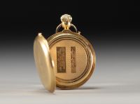 Montre de gousset en or jaune 18K 750°/°°, poids brut 97.3gr