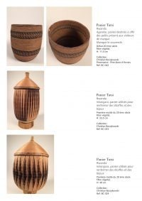 Collection of over 200 Central African baskets from the 19th and 20th centuries - Collection of Mr Christian Borzykowski.
