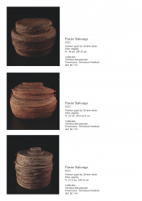 Collection of over 200 Central African baskets from the 19th and 20th centuries - Collection of Mr Christian Borzykowski.