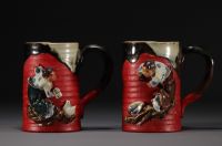 Japan - Sumidagawa glazed stoneware service, circa 1900.