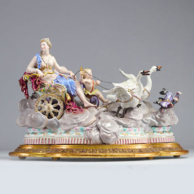 Meissen, grand groupe en porcelaine représentant 