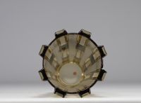 Vase Scailmont, brun, Art Déco 1930-1935