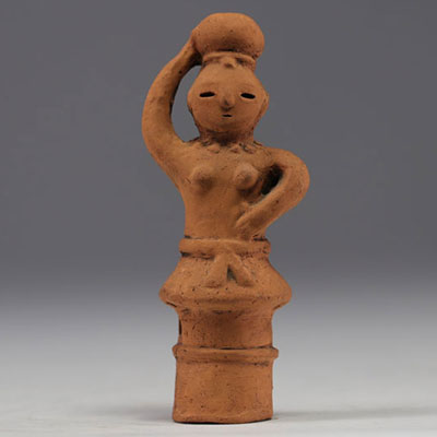 Japan - HANIWA, Funerary terracotta representing a stylised figure, 6th/9th century.