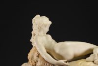 Claude-Michel CLODION (d'après) Rare pendule en marbre 