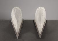 Jean GAUTHIER ( EJG) - Paire d'appliques Art Déco en verre stylisé.