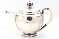 Axel SOLOMONSEN (20th century) Solid silver coffee service, hallmarked 925.