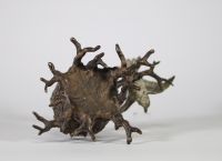 Bronze de Vienne – Oiseau sur une souche, début XXe siècle.