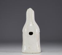 China - Guanyin in Chinese white porcelain, Ming period.