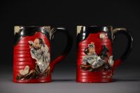 Japan - Sumidagawa glazed stoneware service, circa 1900.