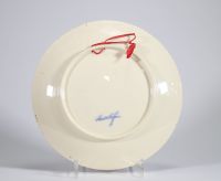 Théo van Rysselberghe (1862–1926) Assiette commémorative – 13 juin 1891 Édition Boch Frères, La Louvière.