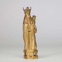VIERGE À L’ENFANT EN BOIS DORÉ , XVIIIe siècle