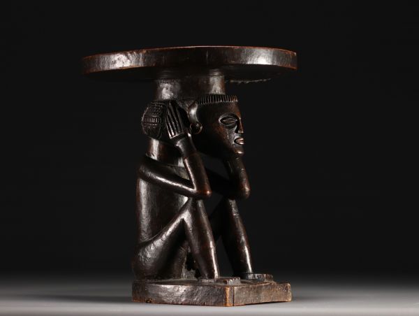 Anthropomorphic stool -Tchokwé - Rep.dem.Congo
