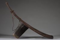 Afrique RDC - Appuie dos Mongo en bois sculpté, Congo RDC, 1ère moitié XXème.