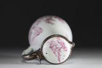 China - Covered pitcher in Compagnie des Indes porcelain decorated with mountain landscapes, 18th century.