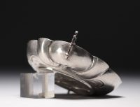 Coupe de mariage en argent, décor d'oiseau de paradis, début XVIIIème.