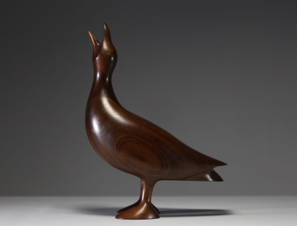 ‘Goose’ Teak sculpture, Scandinavian design, 20th century.
