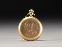 Montre de gousset en or jaune 18K 750°/°°, poids brut 97.3gr